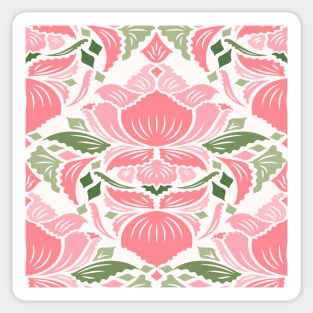 Victorian Damask Florals Sticker